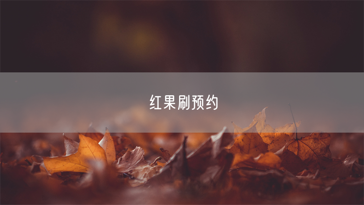 红果刷预约