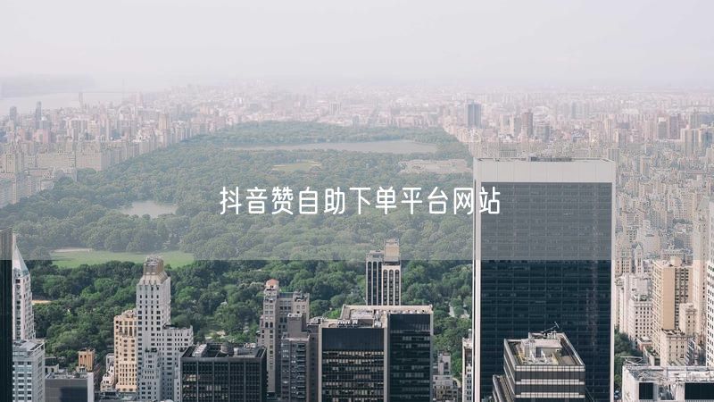 抖音赞自助下单平台网站