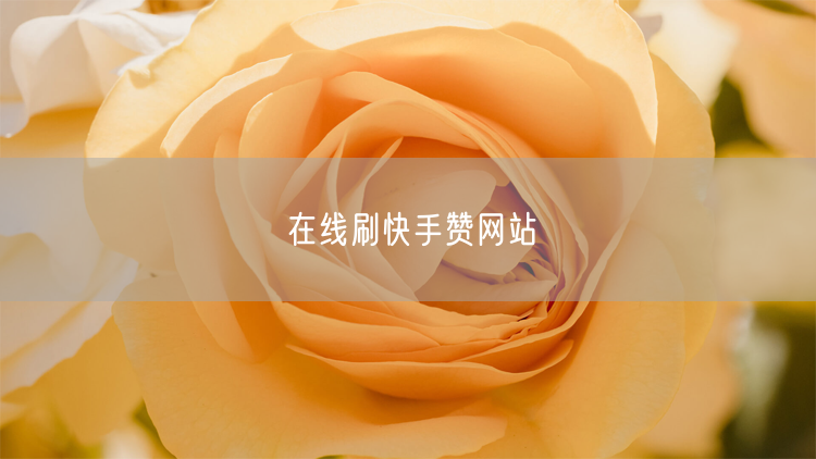 在线刷快手赞网站