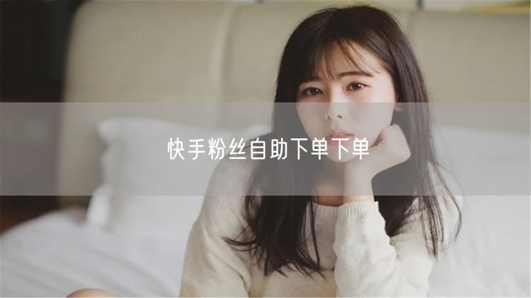 快手粉丝自助下单下单