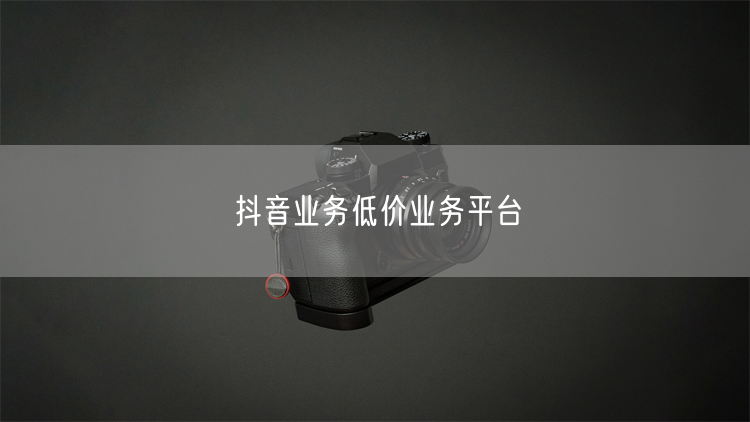 抖音业务低价业务平台