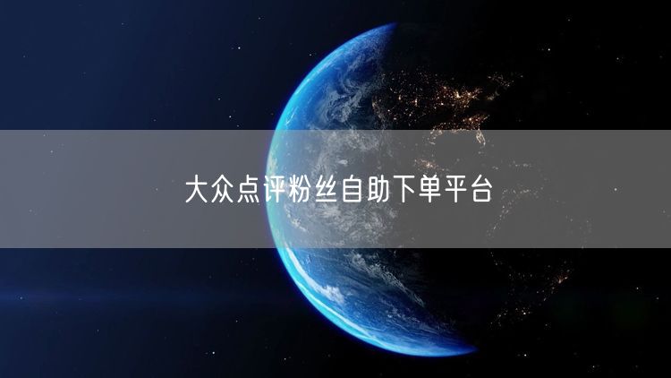 大众点评粉丝自助下单平台