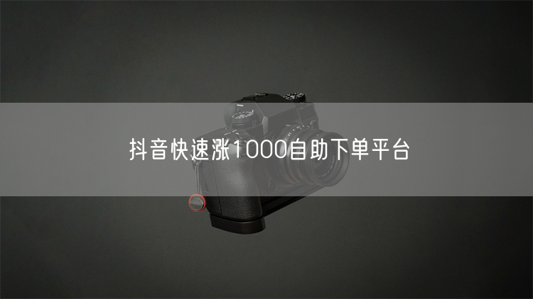 抖音快速涨1000自助下单平台
