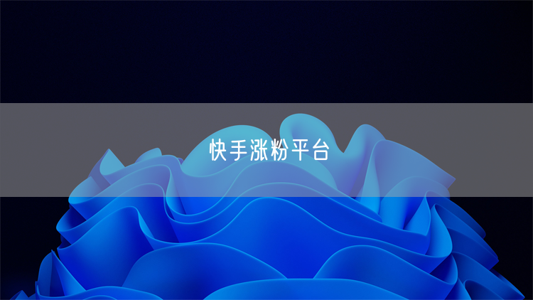 快手涨粉平台