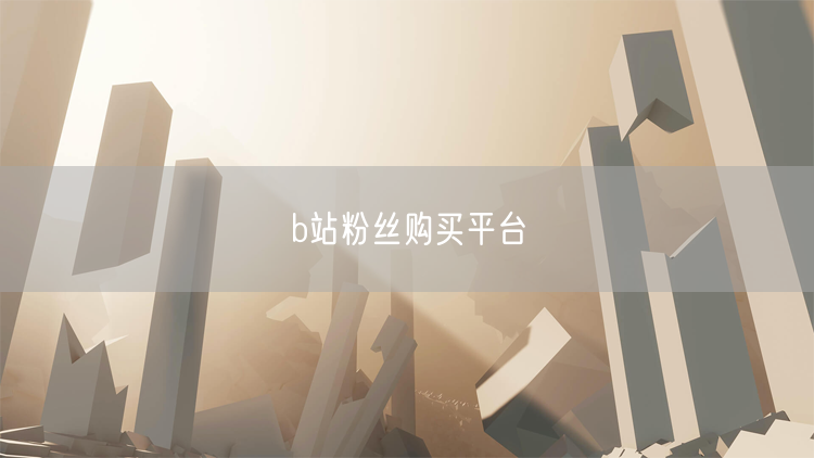 b站粉丝购买平台