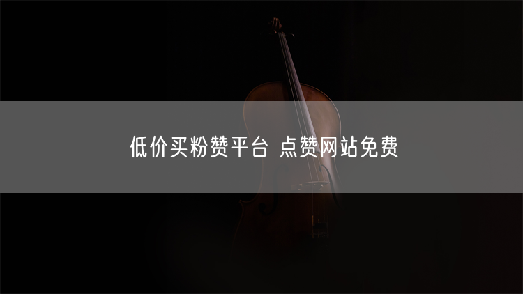 低价买粉赞平台 点赞网站免费