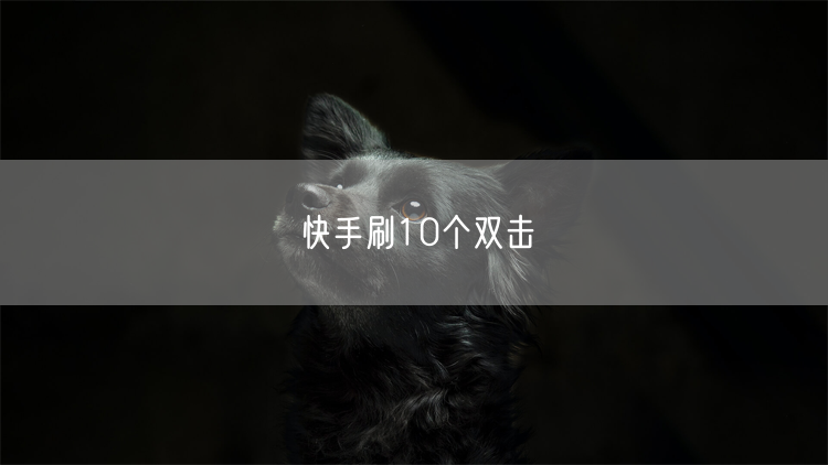 快手刷10个双击