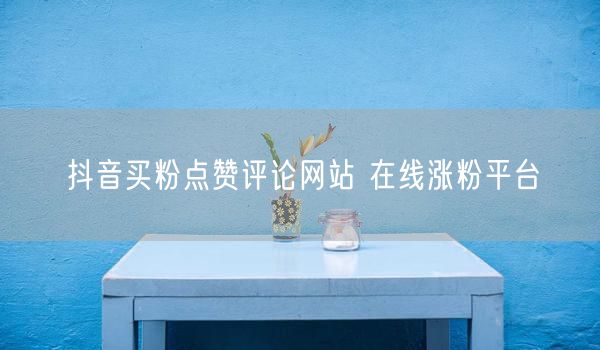 抖音买粉点赞评论网站 在线涨粉平台