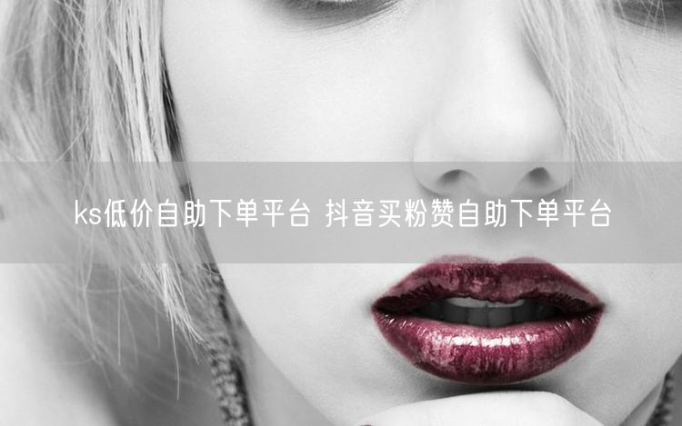 ks低价自助下单平台 抖音买粉赞自助下单平台