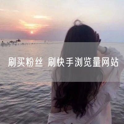 刷买粉丝 刷快手浏览量网站