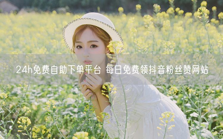 24h免费自助下单平台 每日免费领抖音粉丝赞网站