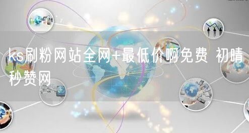 ks刷粉网站全网+最低价啊免费 初晴秒赞网