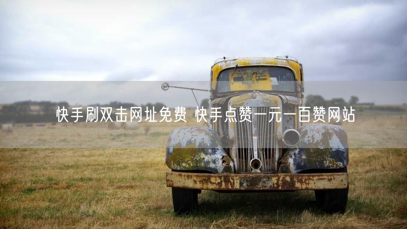 快手刷双击网址免费 快手点赞一元一百赞网站