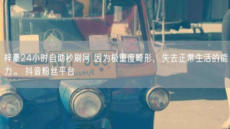 梓豪24小时自助秒刷网 因为极重度畸形，失去正常生活的能力。 抖音粉丝平台