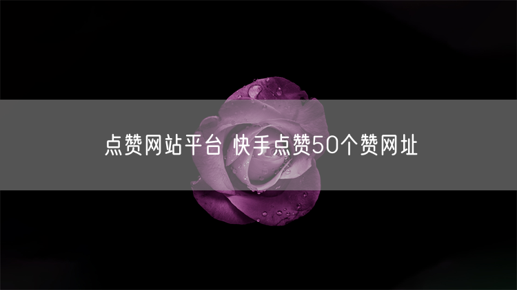 点赞网站平台 快手点赞50个赞网址