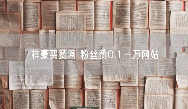 梓豪买赞网 粉丝赞0.1一万网站