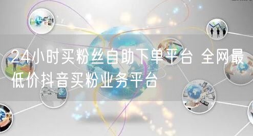 24小时买粉丝自助下单平台 全网最低价抖音买粉业务平台