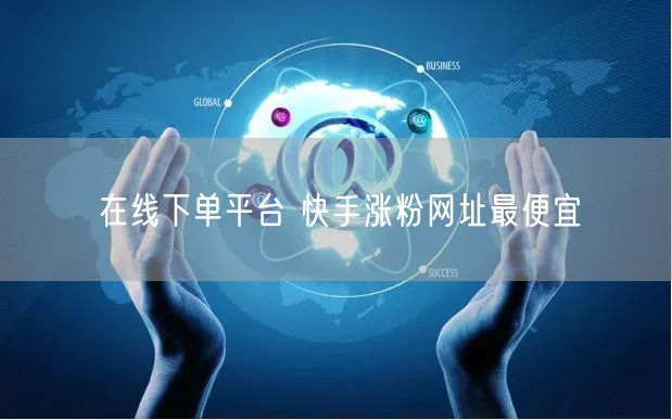在线下单平台 快手涨粉网址最便宜