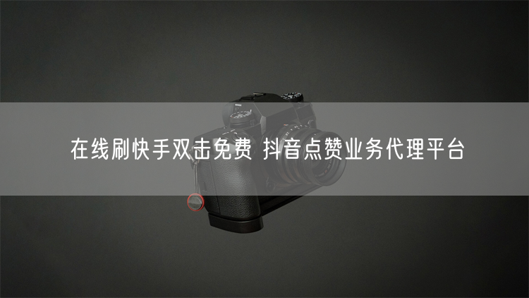 在线刷快手双击免费 抖音点赞业务代理平台