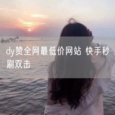 dy赞全网最低价网站 快手秒刷双击