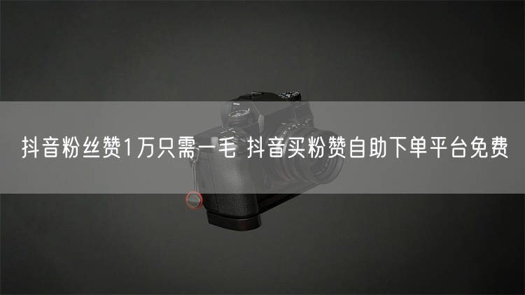 抖音粉丝赞1万只需一毛 抖音买粉赞自助下单平台免费