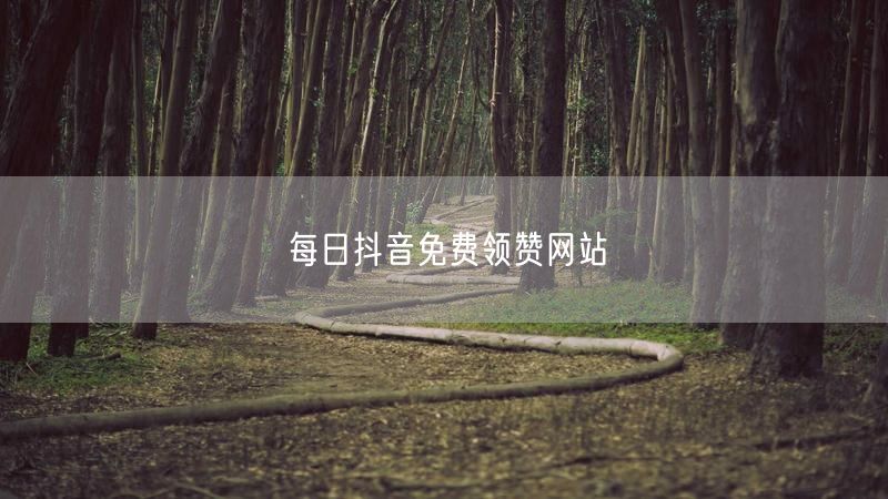 每日抖音免费领赞网站