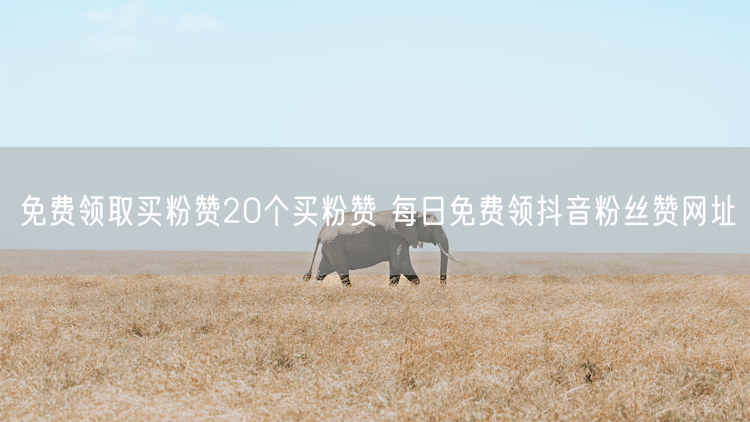 免费领取买粉赞20个买粉赞 每日免费领抖音粉丝赞网址