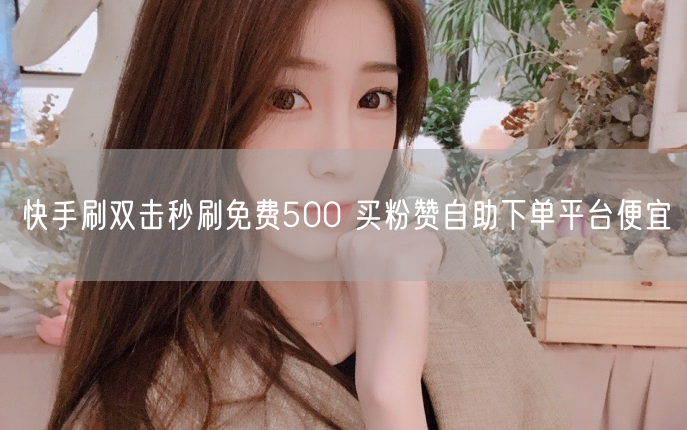 快手刷双击秒刷免费500 买粉赞自助下单平台便宜