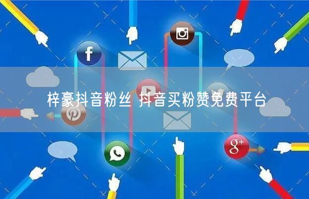 梓豪抖音粉丝 抖音买粉赞免费平台