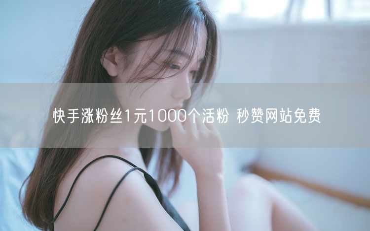 快手涨粉丝1元1000个活粉 秒赞网站免费