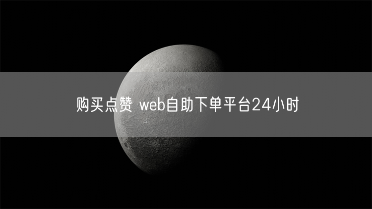 购买点赞 web自助下单平台24小时