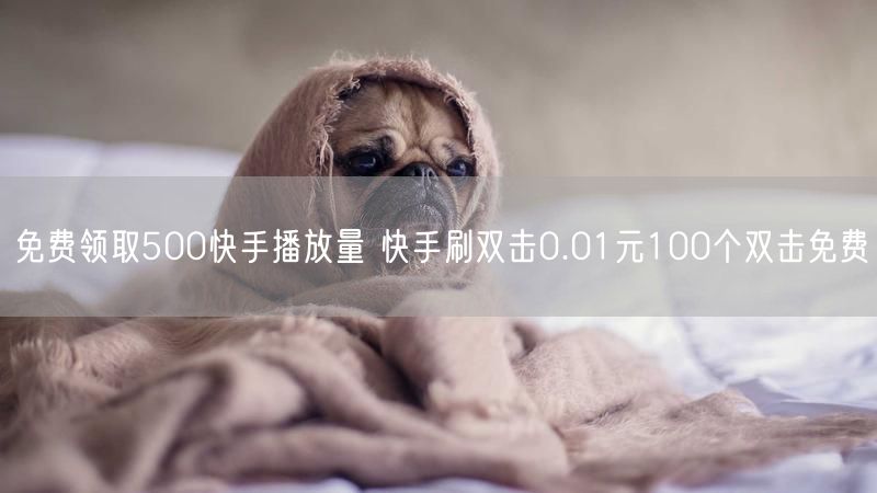 免费领取500快手播放量 快手刷双击0.01元100个双击免费