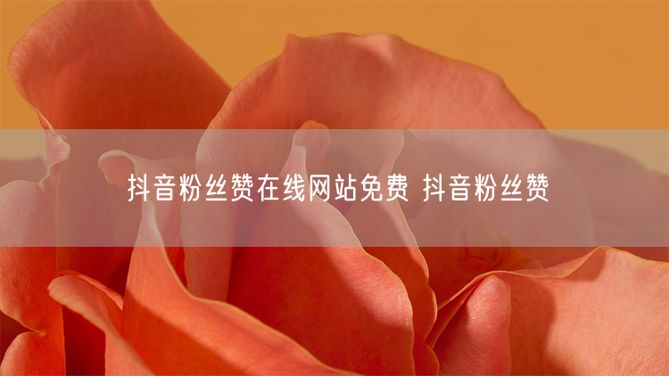 抖音粉丝赞在线网站免费 抖音粉丝赞