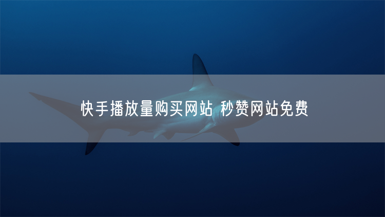 快手播放量购买网站 秒赞网站免费
