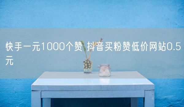 快手一元1000个赞 抖音买粉赞低价网站0.5元