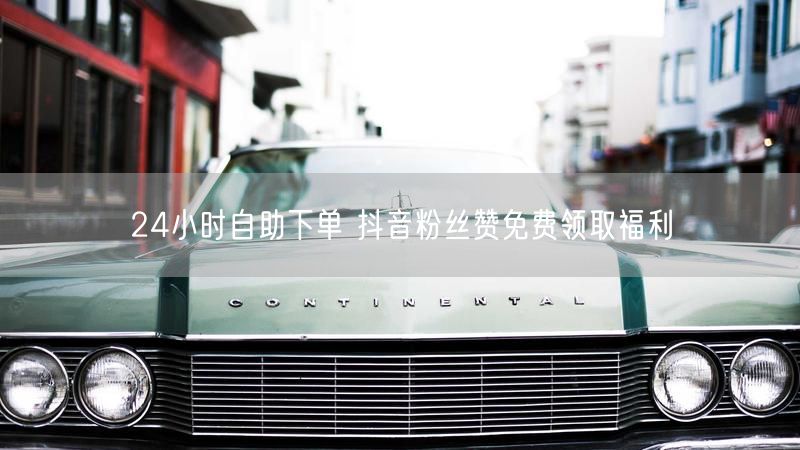 24小时自助下单 抖音粉丝赞免费领取福利