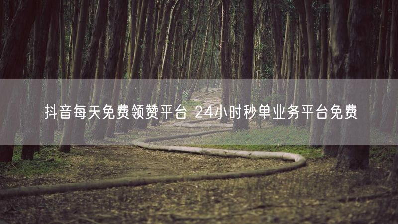 抖音每天免费领赞平台 24小时秒单业务平台免费