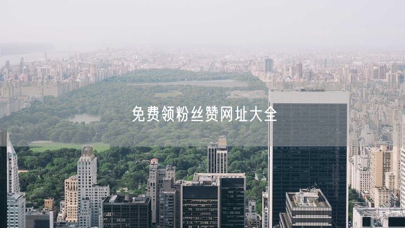 免费领粉丝赞网址大全