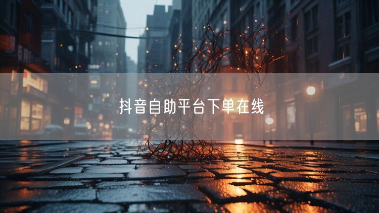 抖音自助平台下单在线