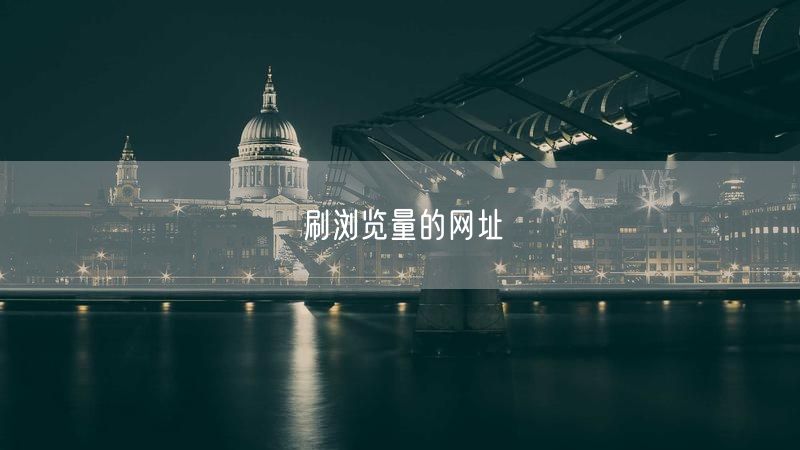 刷浏览量的网址