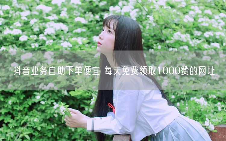 抖音业务自助下单便宜 每天免费领取1000赞的网址