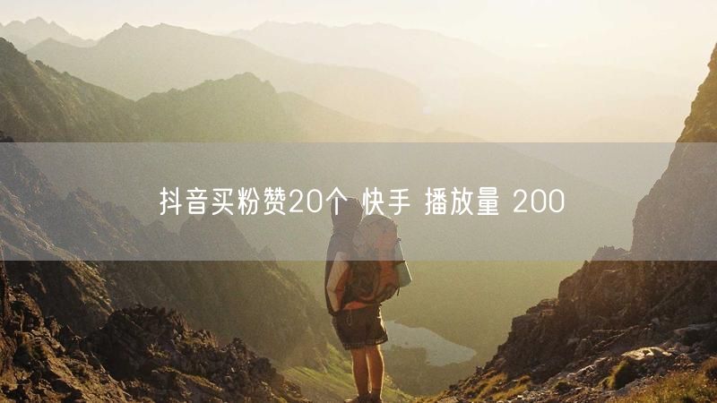 抖音买粉赞20个 快手 播放量 200