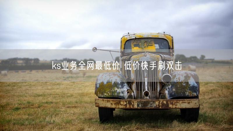 ks业务全网最低价 低价快手刷双击