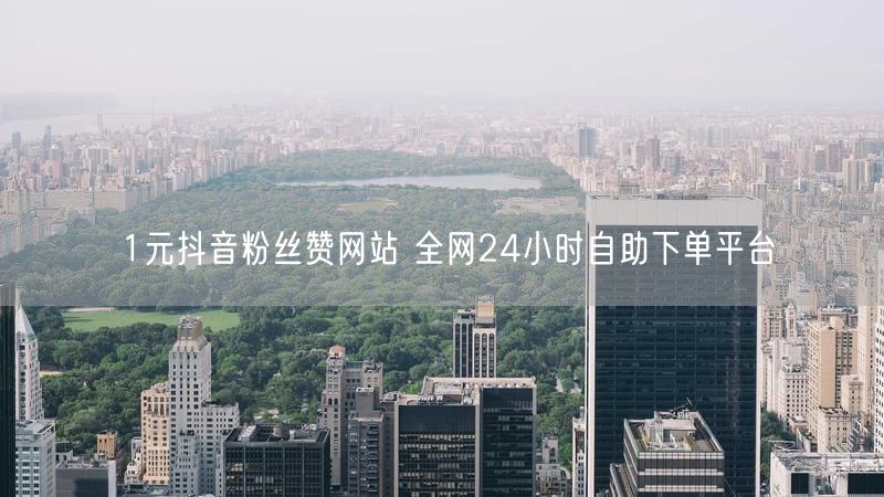 1元抖音粉丝赞网站 全网24小时自助下单平台