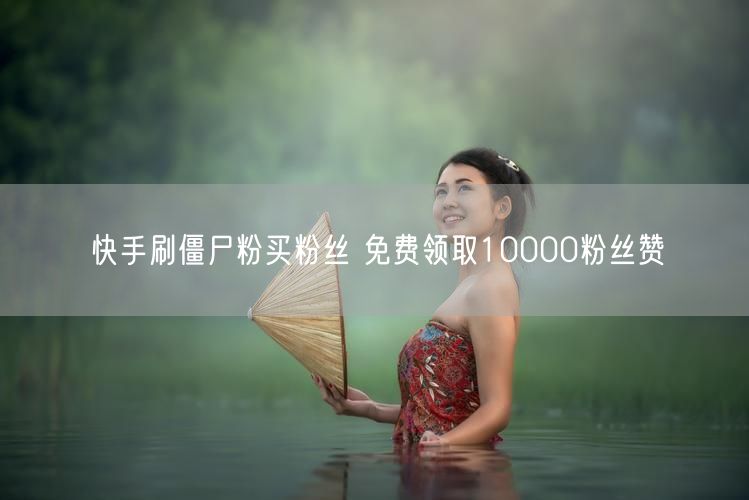 快手刷僵尸粉买粉丝 免费领取10000粉丝赞