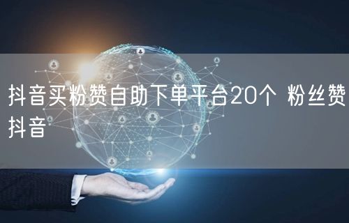 抖音买粉赞自助下单平台20个 粉丝赞抖音