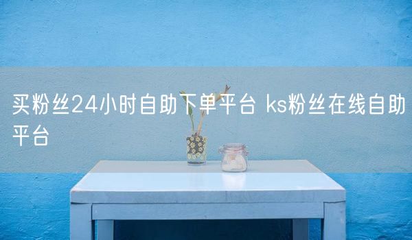 买粉丝24小时自助下单平台 ks粉丝在线自助平台
