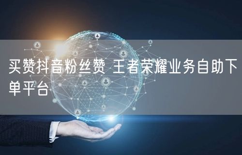 买赞抖音粉丝赞 王者荣耀业务自助下单平台