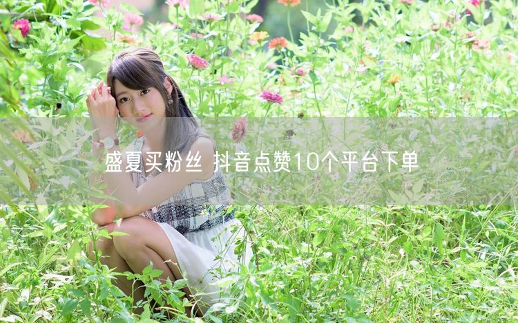盛夏买粉丝 抖音点赞10个平台下单